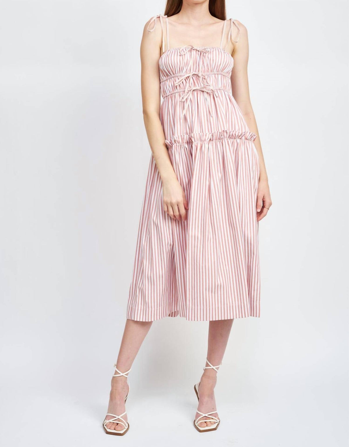 En Saison - Reagan Striped Midi Dress