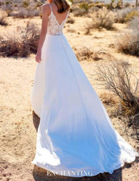 Enchanting By Mon Cheri - Spaghetti Strap Wedding Gown