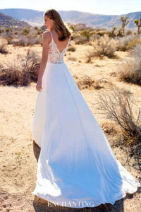 Enchanting By Mon Cheri - Spaghetti Strap Wedding Gown
