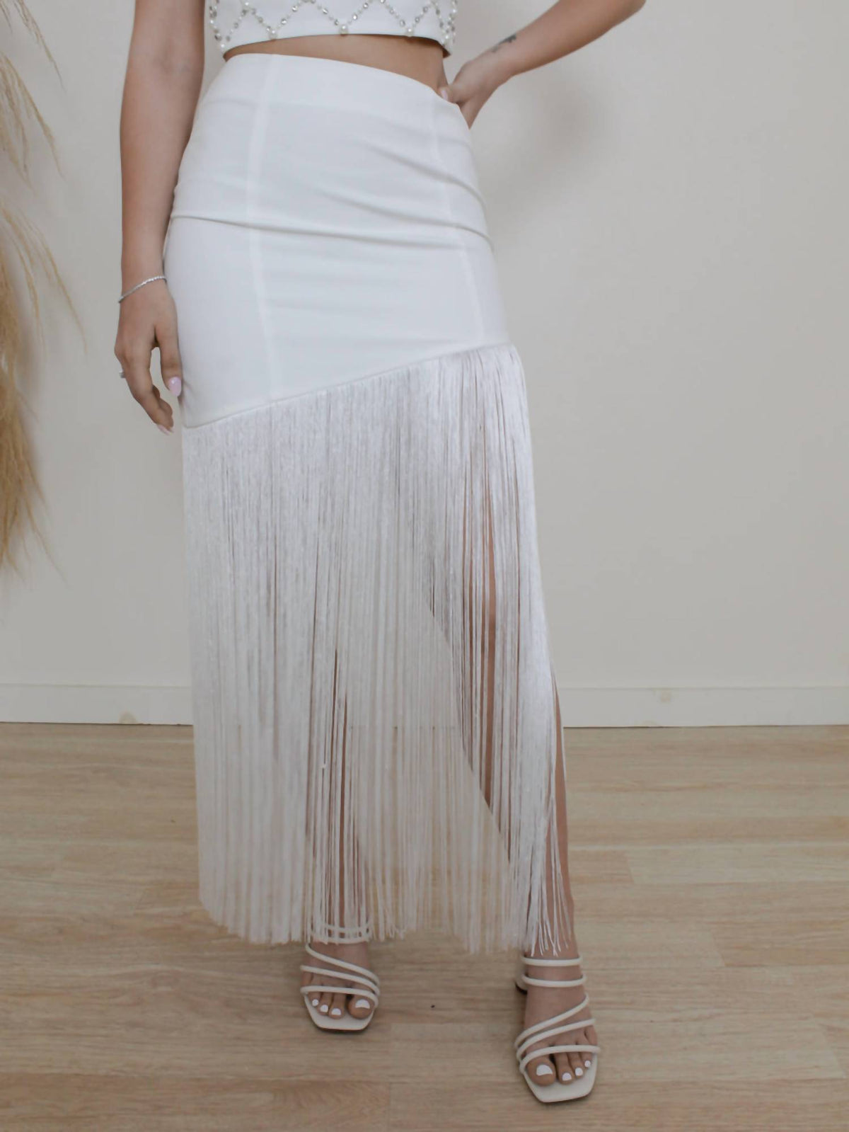 Endless Blu. - SO GATSBY FRINGE SKIRT