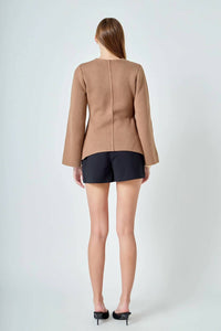 Endless Rose - 2 Button Cinched Cardigan