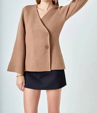 Endless Rose - 2 Button Cinched Cardigan