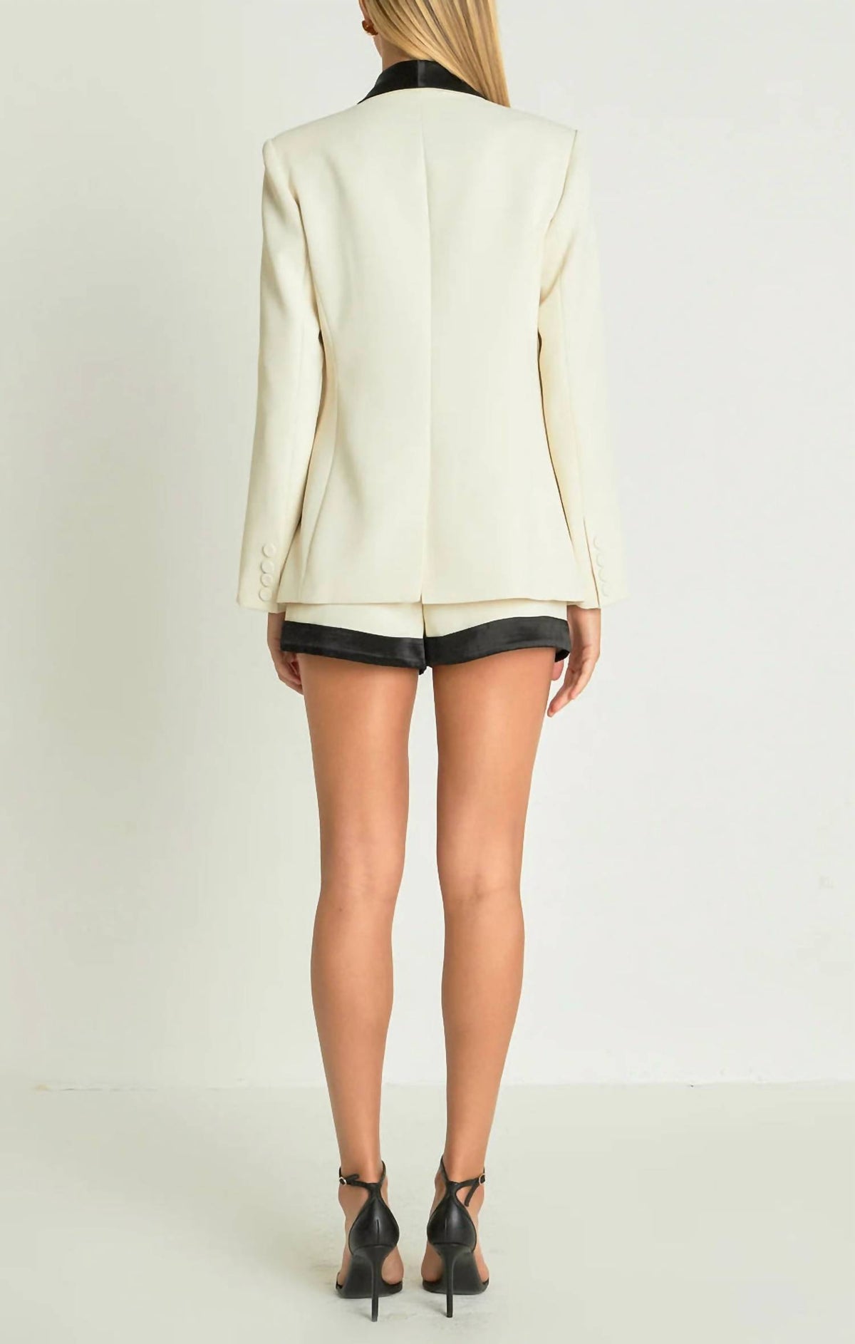 Endless Rose - Contrast Satin Blazer