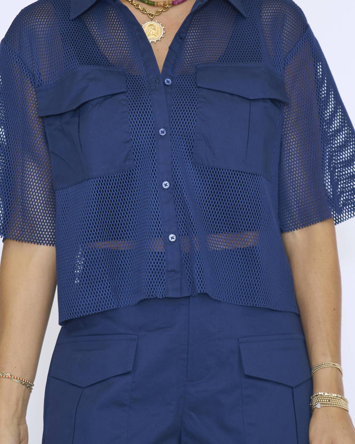 Endless Rose - Mesh Net Top With Pockets