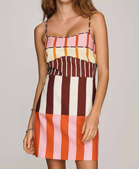 Endless Rose - Mixed-print Mini Dress