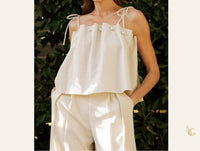 Endless Rose - Pearl Linen Tank