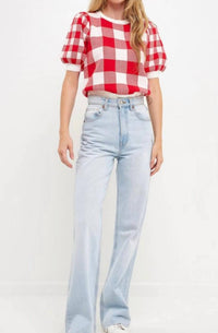 Endless Rose - Puffy Sleeve Top