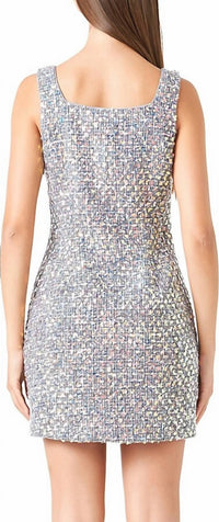 Endless Rose - Sequin Tweed Mini Dress