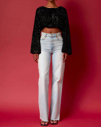 Endless Rose - Sequins Blouson Blouse