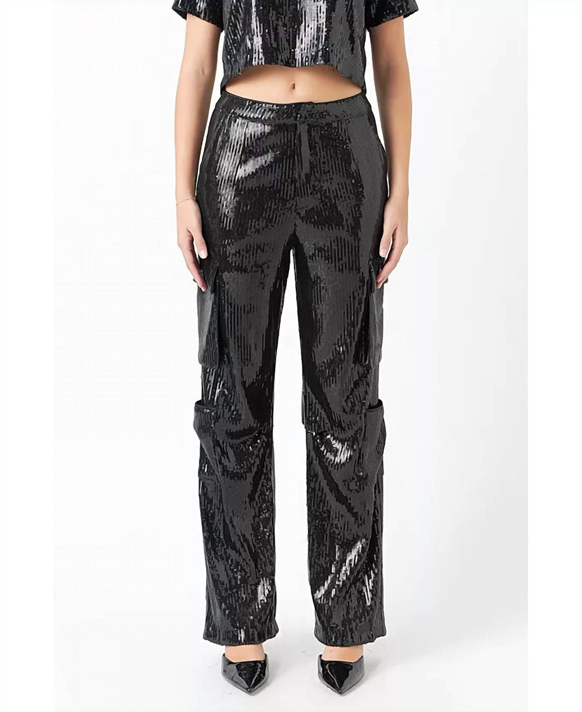Endless Rose - Sequins Cargo Pants
