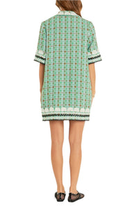 English Factory - Boucle Shirt Dress - clothing - dresses - green