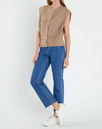 English Factory - Button Front Knit Vest