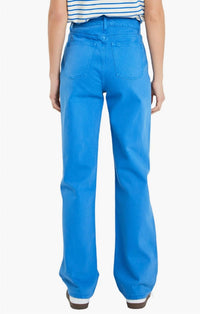 English Factory - Full Length Wide Leg Jeans - blue - clothing - cotton