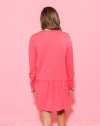 English Factory - Knit Unbalanced Seam Dress - clothing - cotton - dresses
