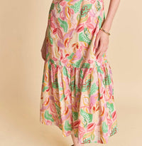 English Factory - One - shoulder Flounce Midi Dress - clothing - cotton - dresses