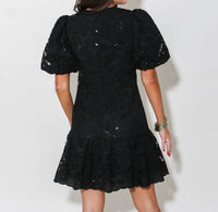 English Factory - Tie Ready Dress - black - clothing - dresses