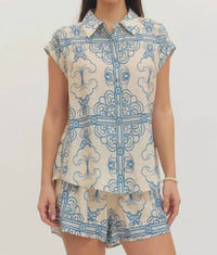 Entro - Abstract Print Short Set