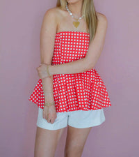 Entro - Americana Darling Strapless Top