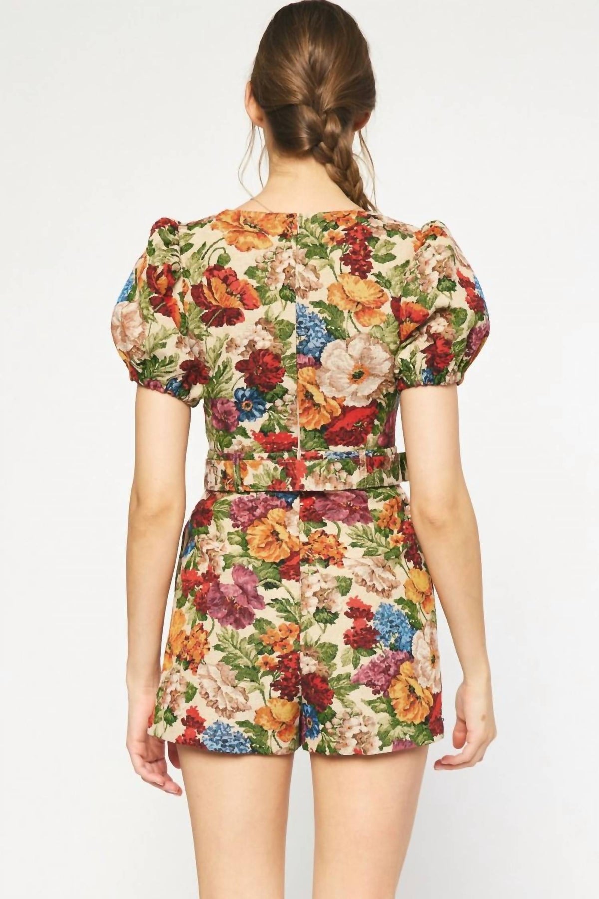 Entro - Ashton Floral Tapestry Romper