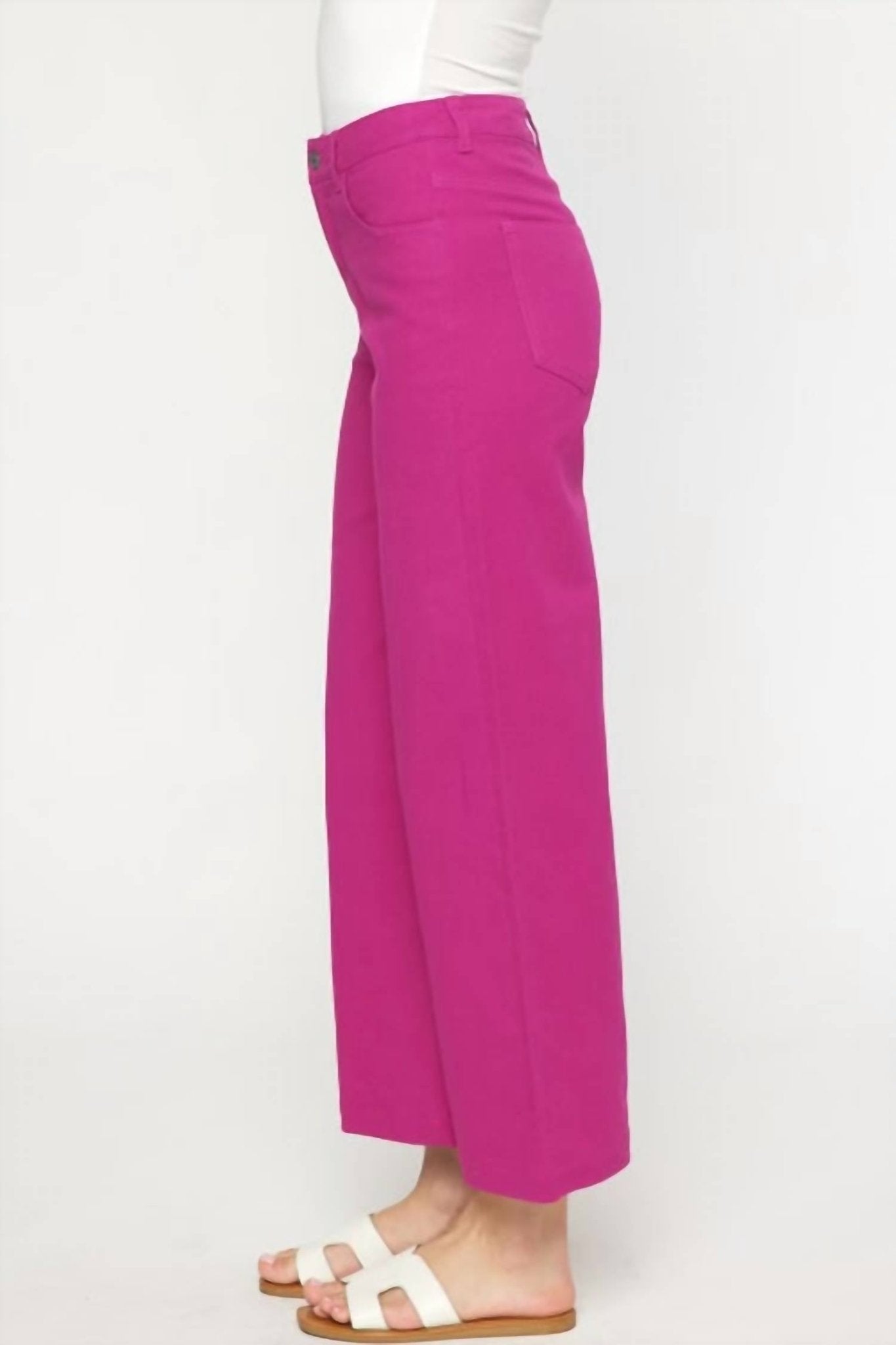 Entro - Berry Bright Denim Pants - clothing - cotton - blend - pants