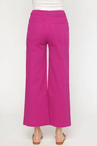 Entro - Berry Bright Denim Pants - clothing - cotton - blend - pants