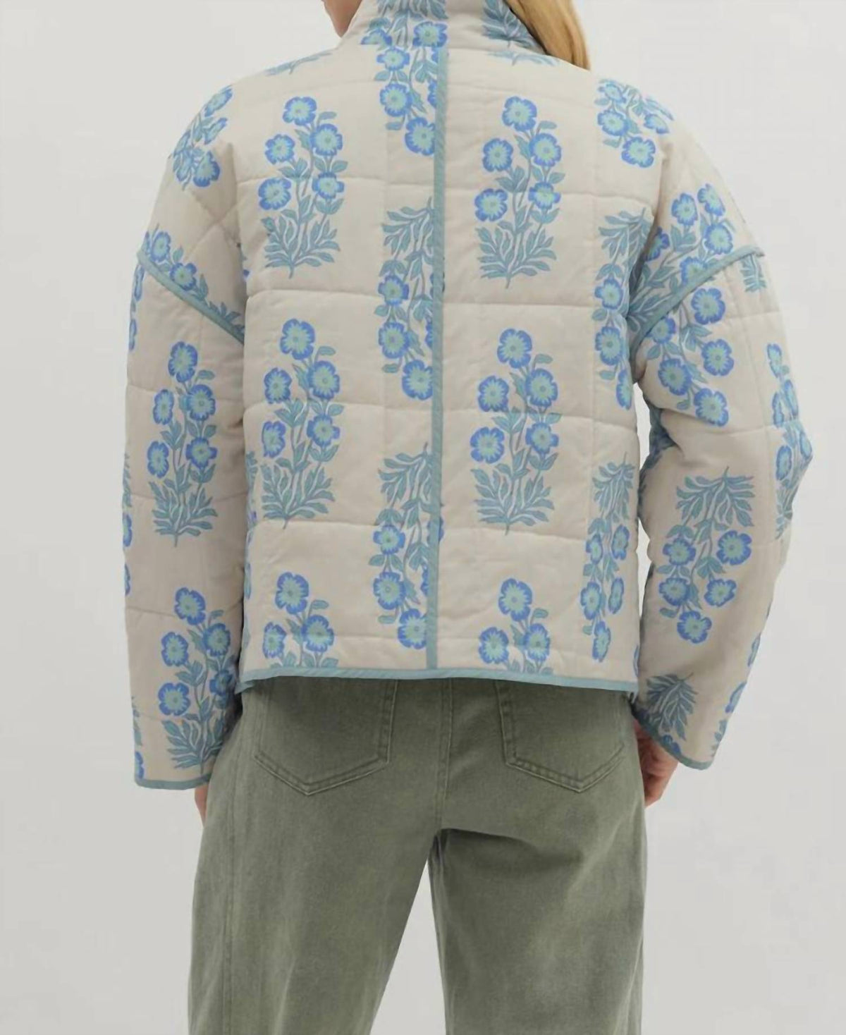 Entro - Botanical Floral Quilted Jacket
