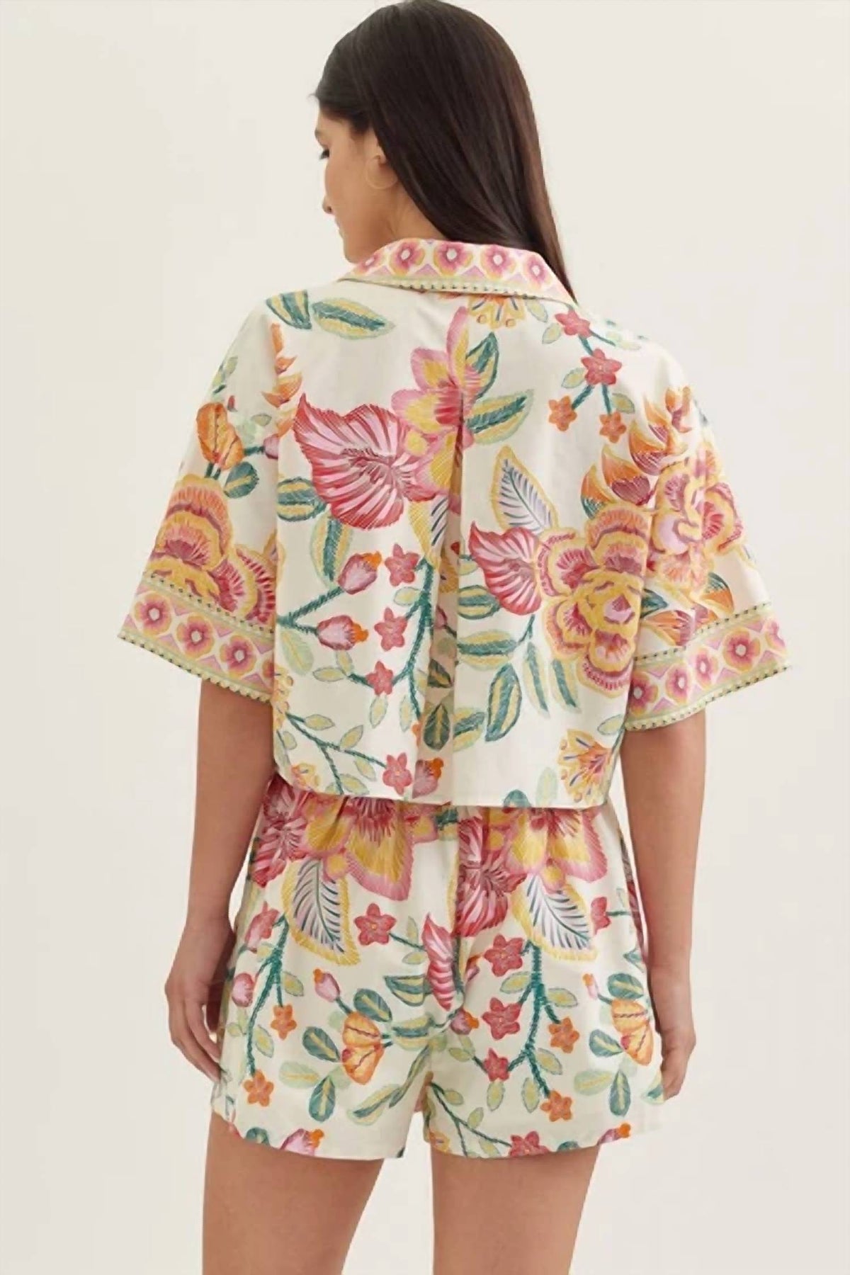 Entro - Botanical Print Top