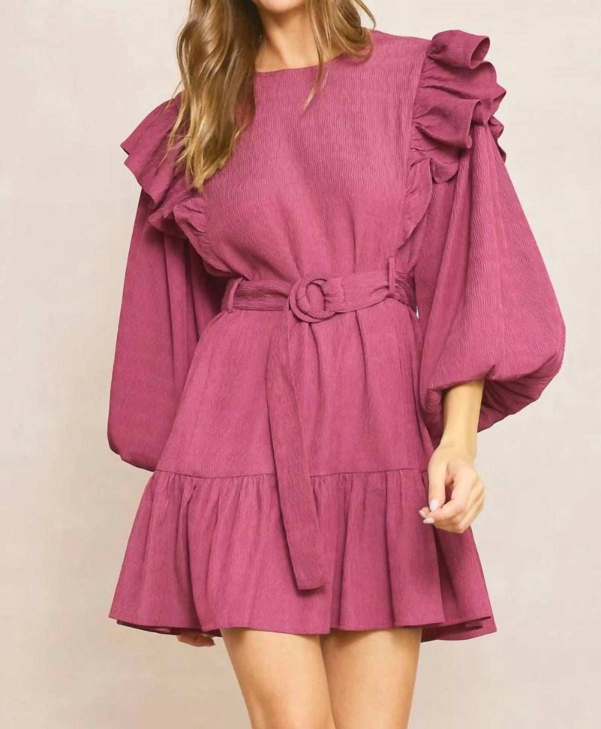 Entro - Bubble Sleeve Dress