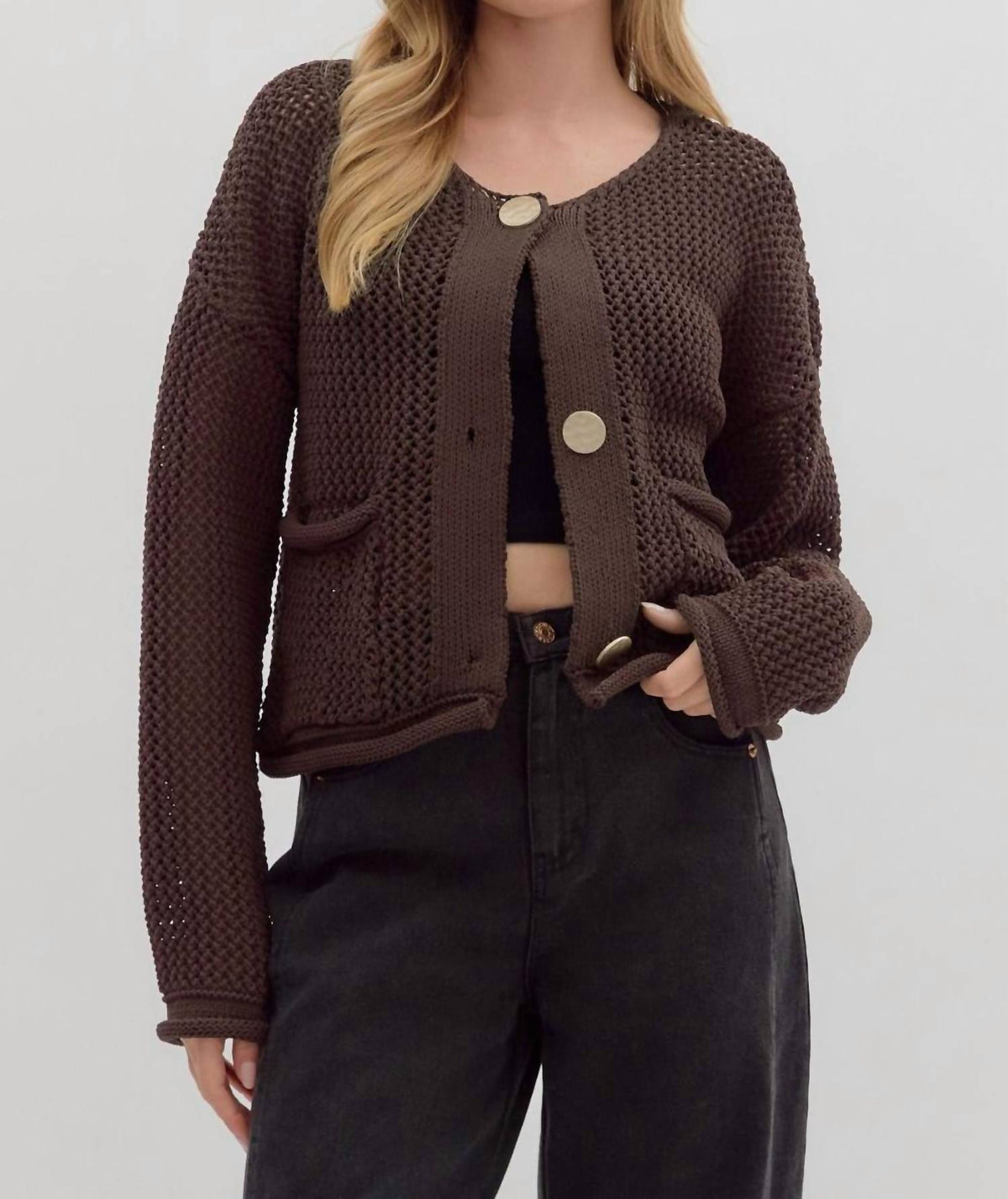 Entro - Button Cardigan