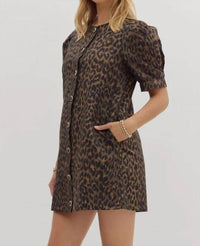 Entro - Button Mini Dress
