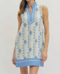 Entro - Chambray Spring Mini Dress