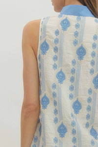 Entro - Chambray Spring Mini Dress