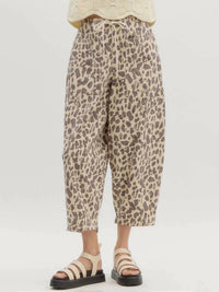 Entro - Cheetah Barrel Pants