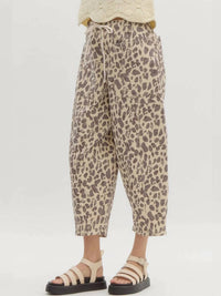 Entro - Cheetah Barrel Pants