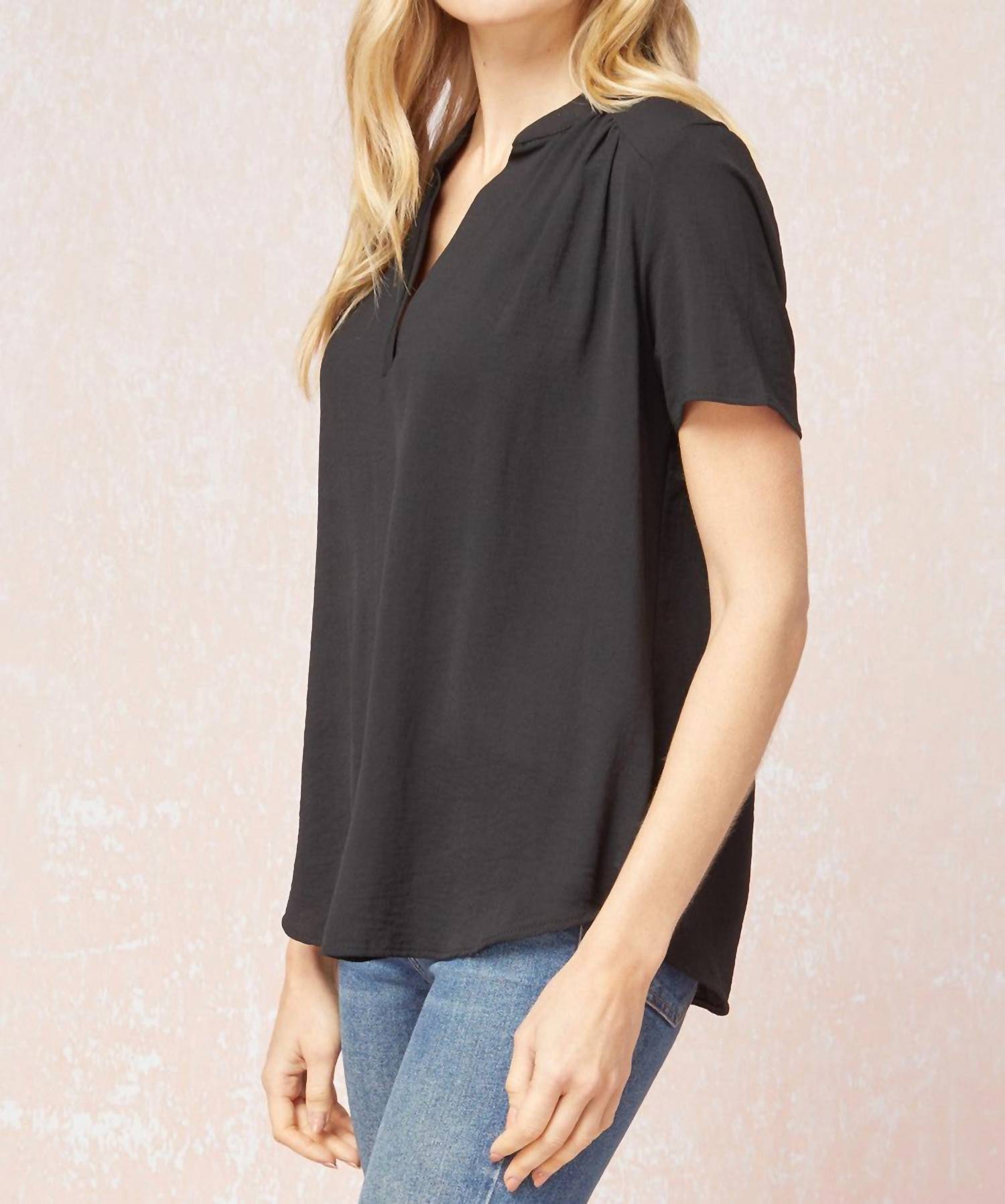 Entro - Classic & Chic Top - black - blouses - clothing