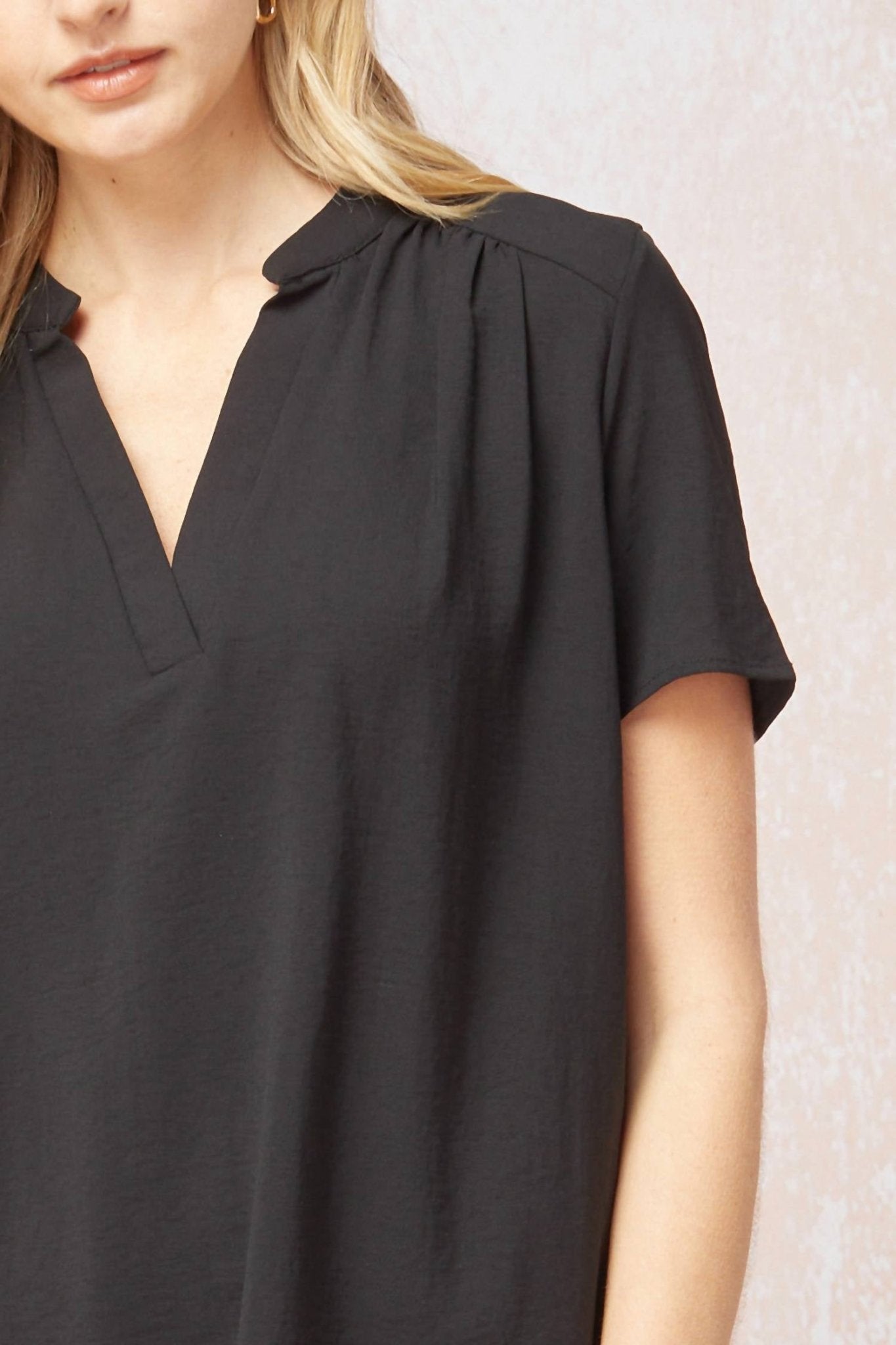 Entro - Classic & Chic Top - black - blouses - clothing