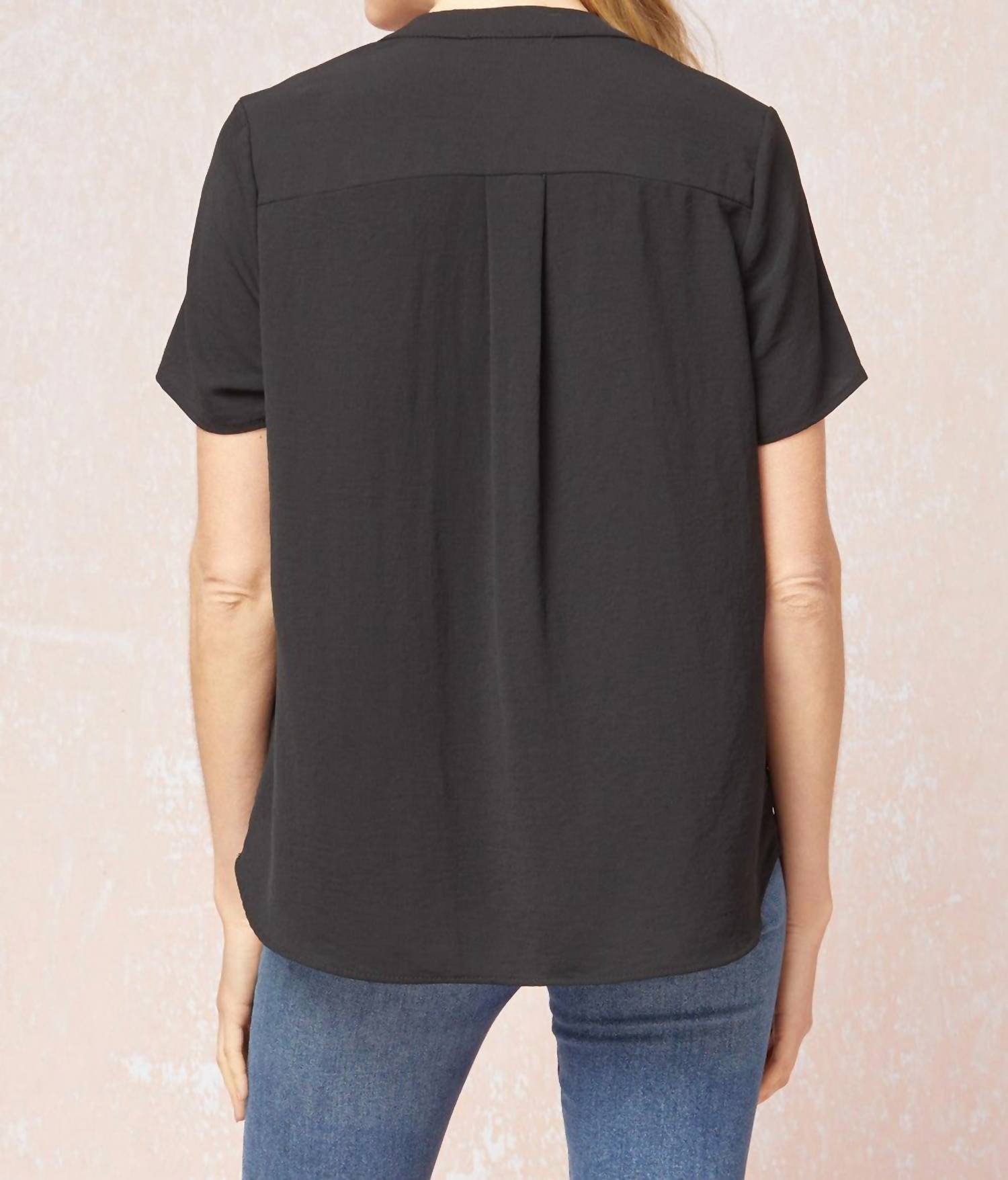 Entro - Classic & Chic Top - black - blouses - clothing