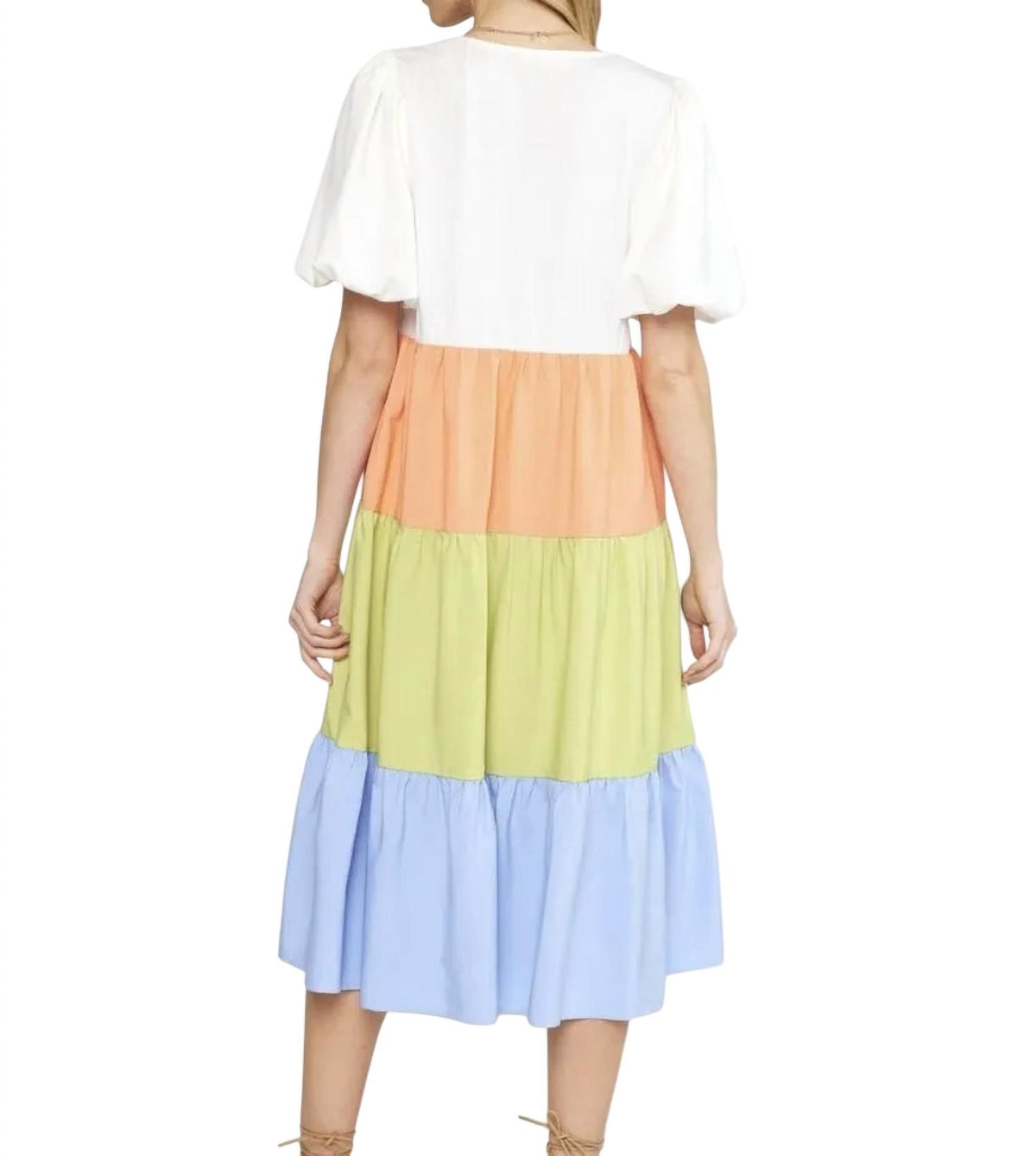 Entro - Colorblock Midi Dress