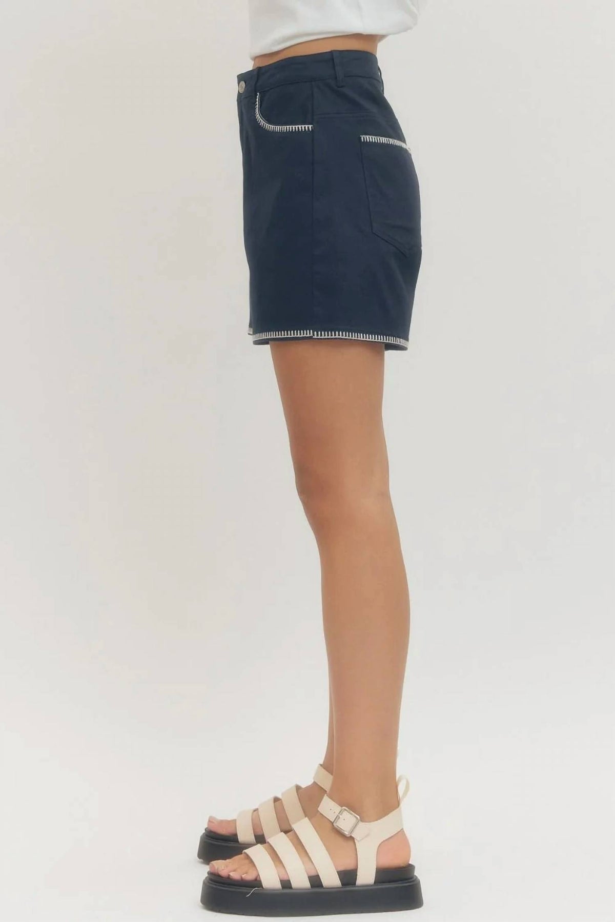 Entro - Contrast Stitch Shorts