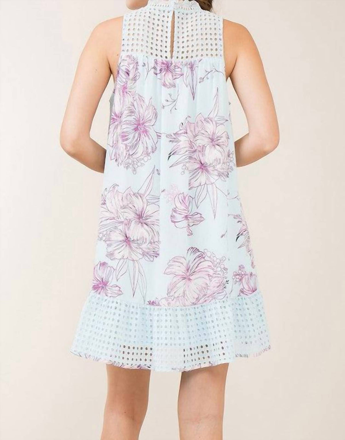 Entro - Crochet Swing Mini Dress