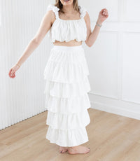 Entro - Crop Top & Skirt Set