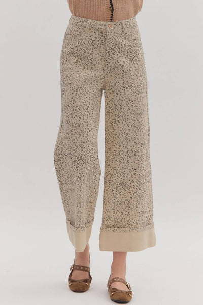 Entro - Cuffed Ankle Length Pants