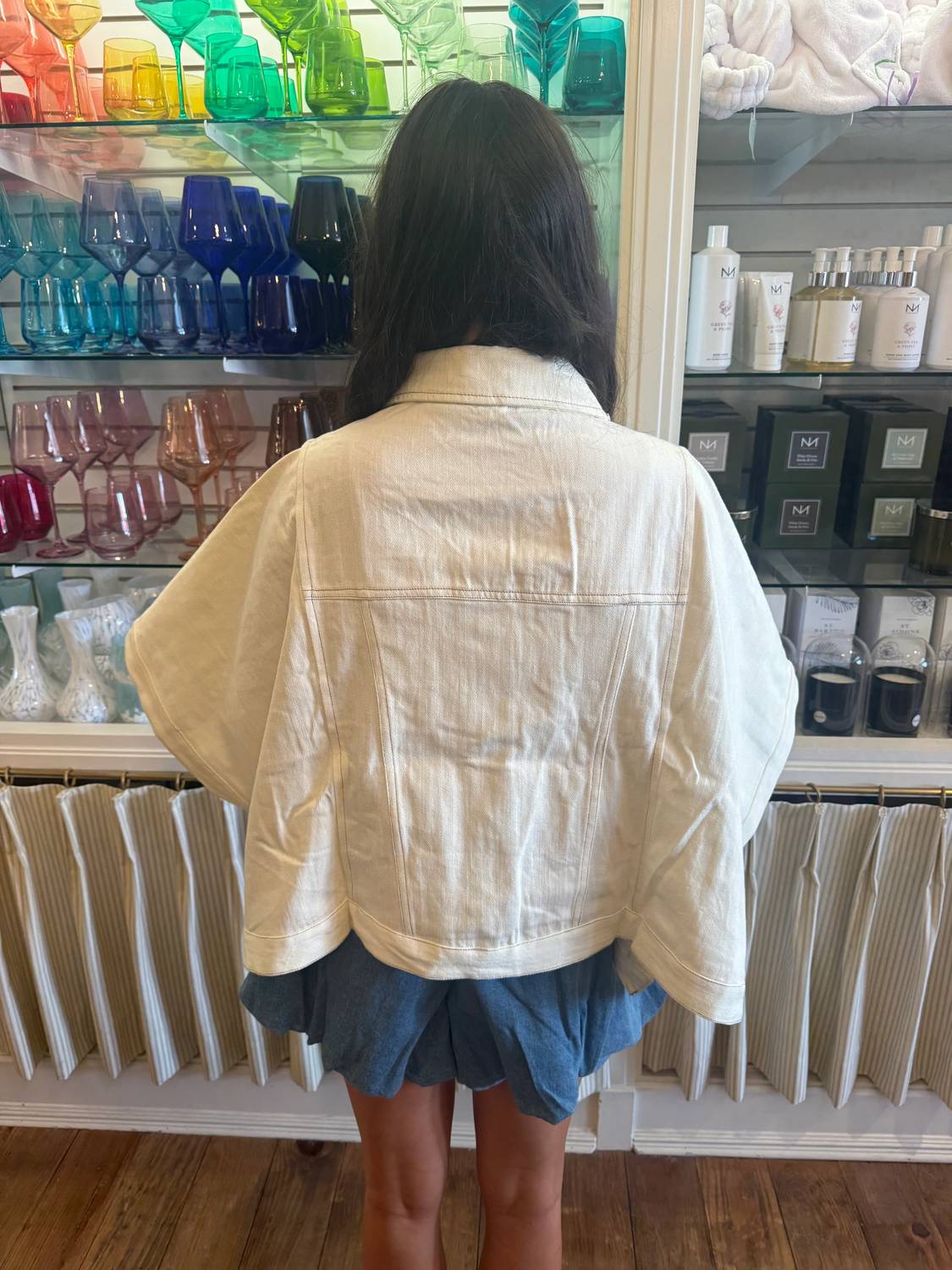 Entro - Denim Poncho Top