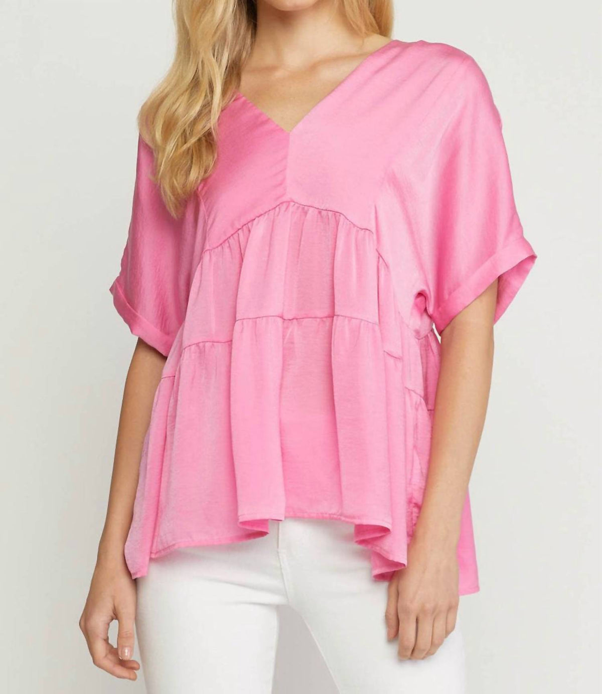 Entro - Double V Tiered Top - Plus