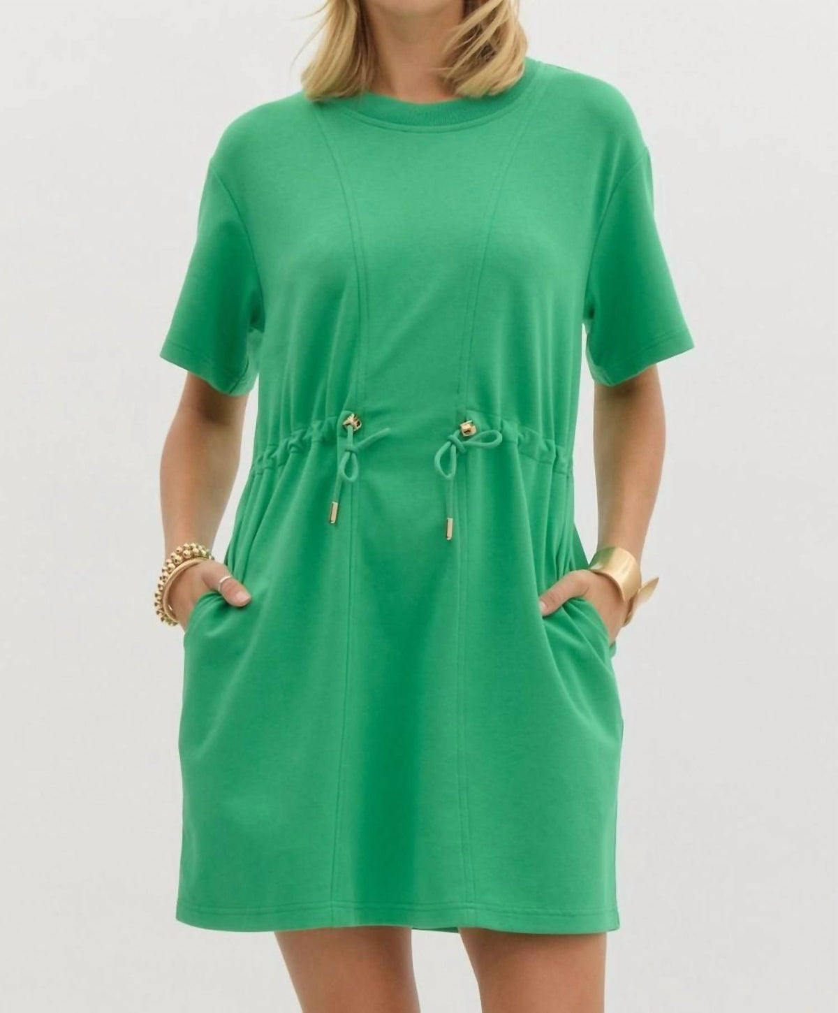 Entro - Drawstring Waist Dress