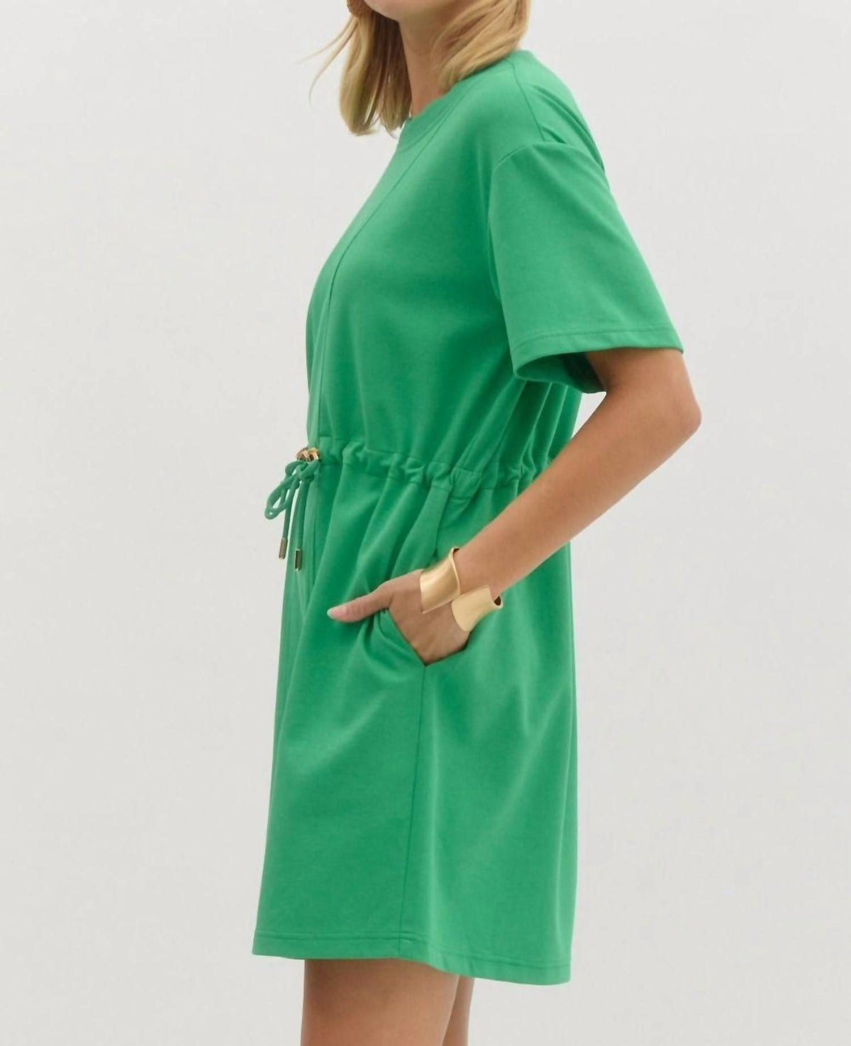 Entro - Drawstring Waist Dress