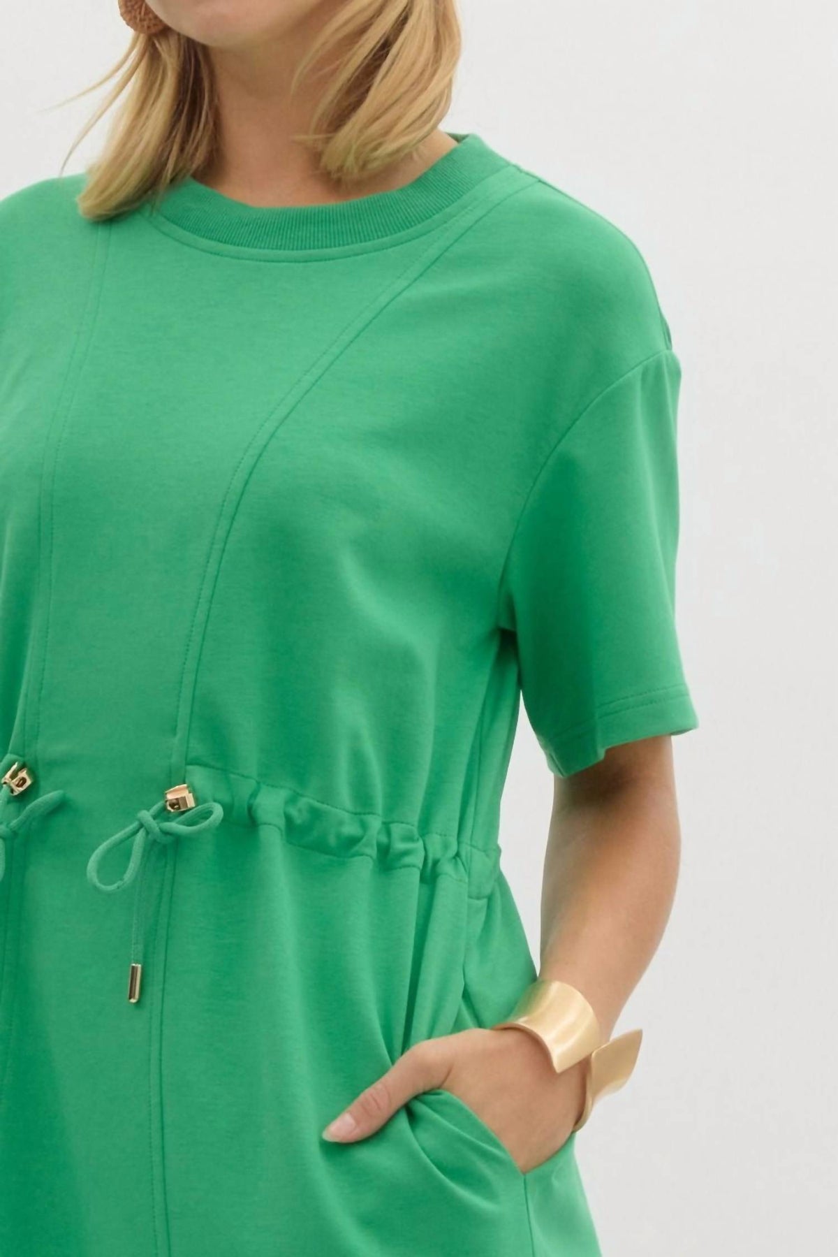 Entro - Drawstring Waist Dress