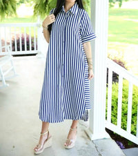 Entro - Everly Stripe Midi Dress
