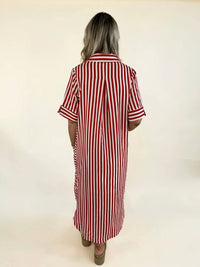 Entro - Everly Stripe Midi Dress