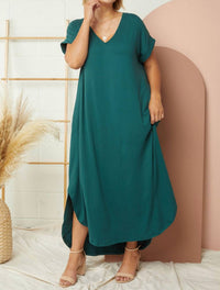 Entro - Everyday Pocket Maxi Dress, - clothing - dresses - green